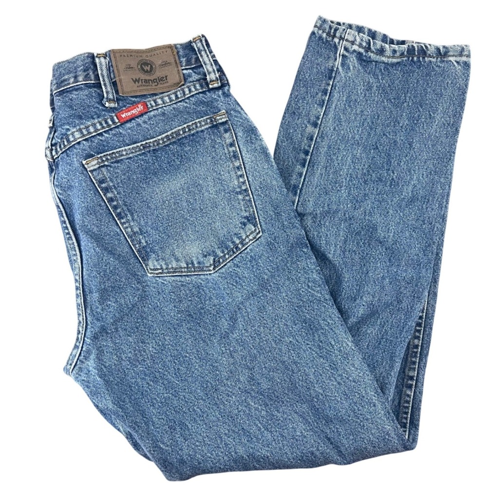 Wrangler Authentic Jeans Mens 33x30 Blue Excellent Straight Leg 96501DS Heritage